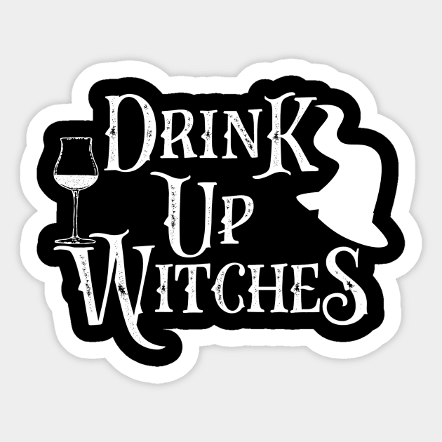 Drink Up Witches Sticker by Waqasmehar